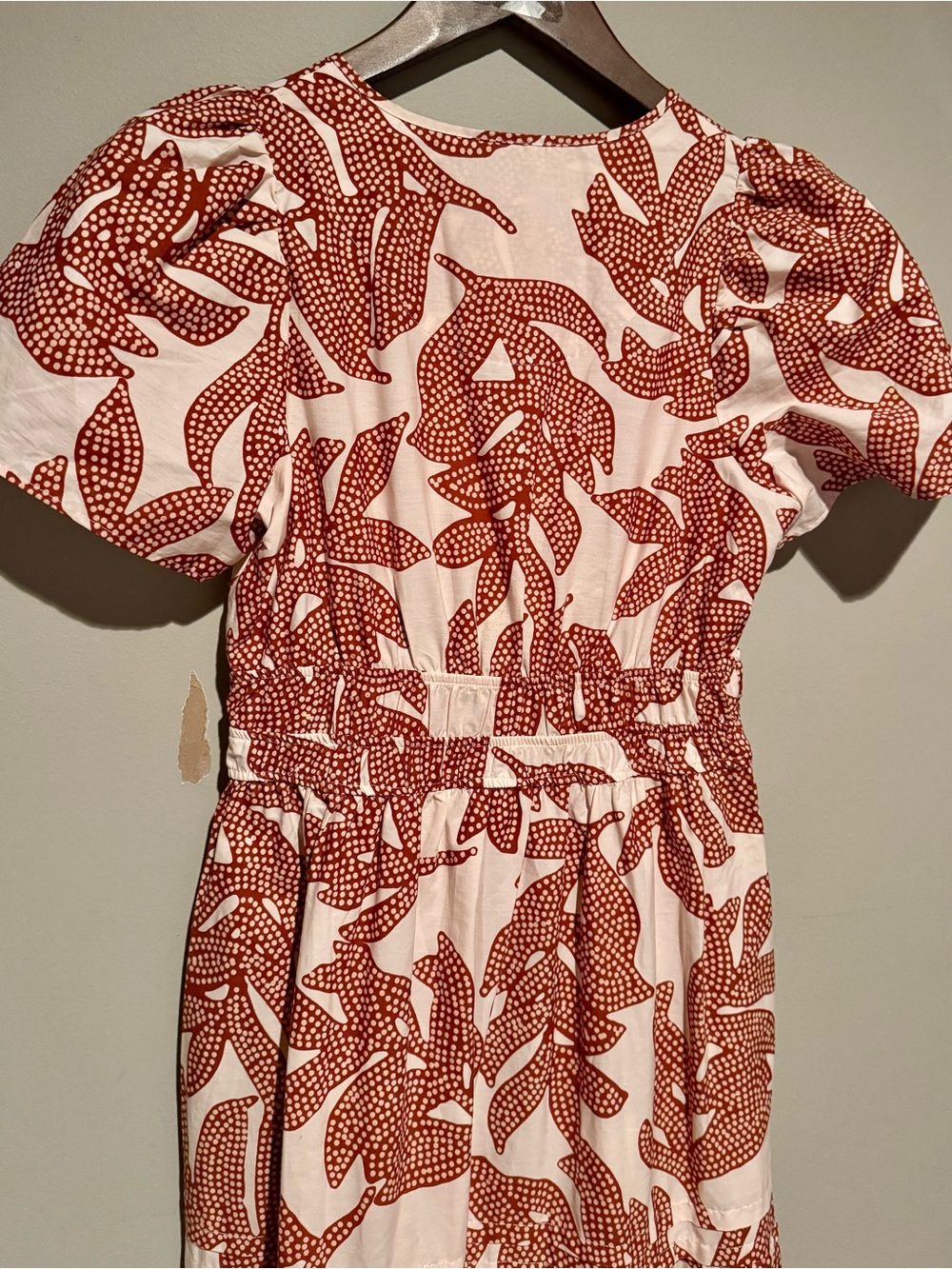 Anthropologie Somerset Maxi in Neutral Dotted Floral Cotton Tiered Dress XXS - Picture 11 of 14